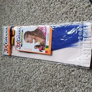1/2Pack 40in T1BBlue Ghana Pre-Stretched Braid Hair